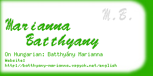 marianna batthyany business card